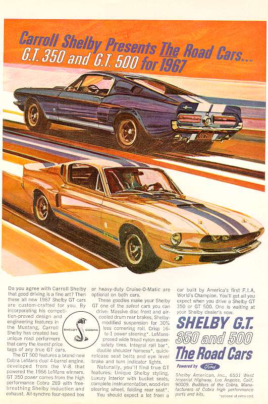 1967 Shelby Mustang ad 1.jpg (97776 bytes)