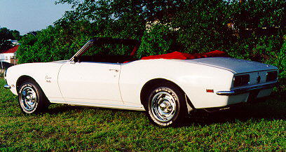 1968 Chevrolet Camaro convertible, left side view