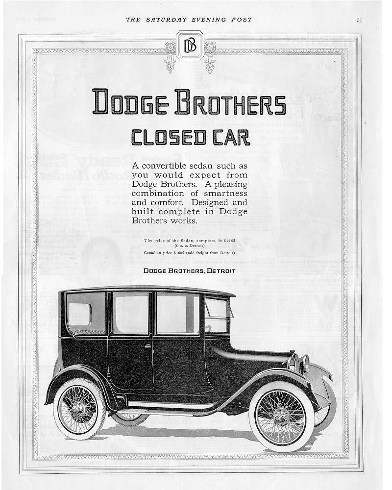 1917 Dodge Brothers ad 1.jpg (115204 bytes)
