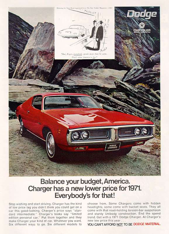 1971 Dodge Charger ad.jpg (103023 bytes)