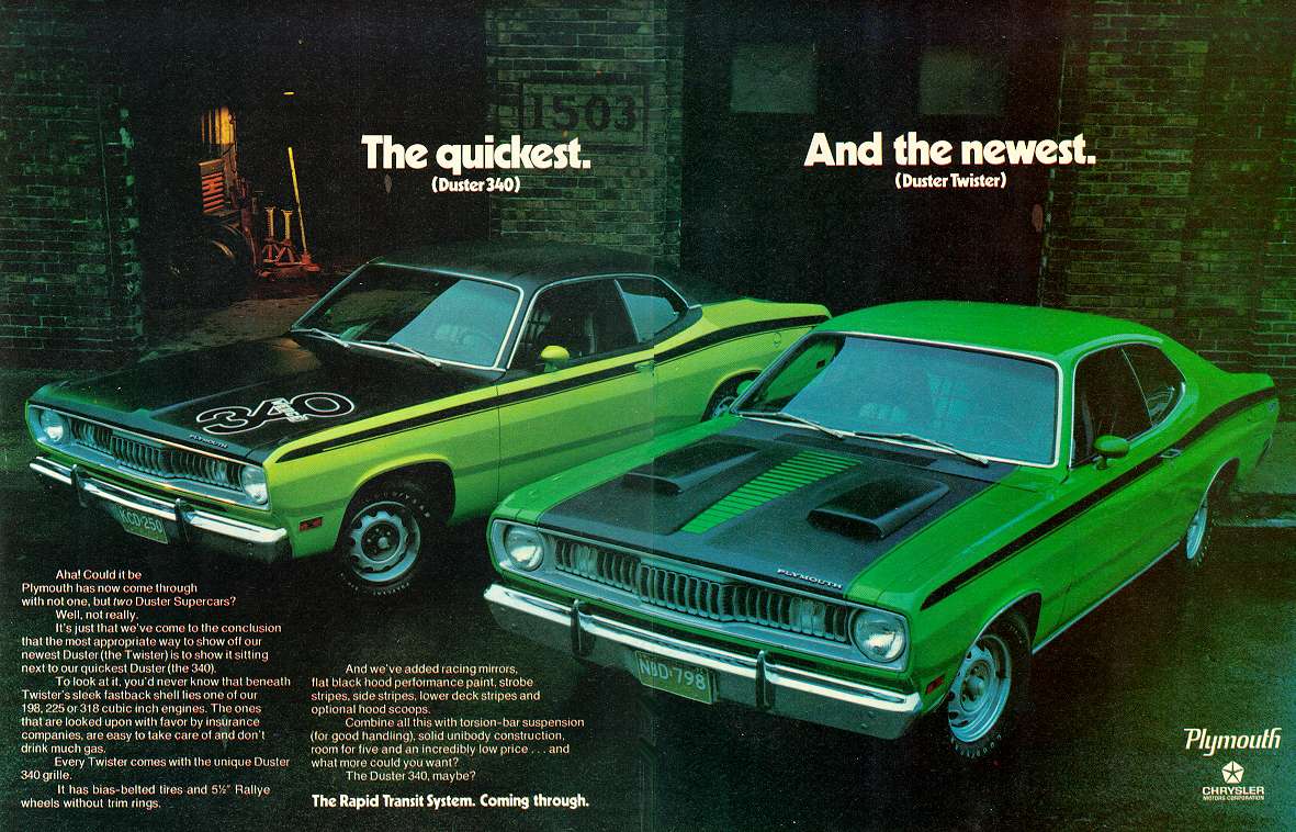 1971 Plymouth Duster ad.jpg (159259 bytes)