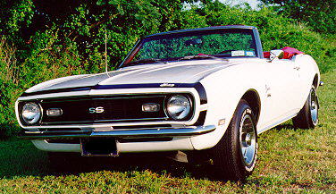 1968 Chevrolet Camaro SS convertible, front left view