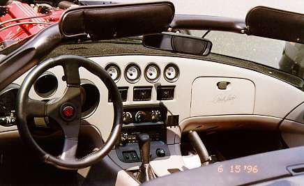 1994 Dodge Viper R/T 10, interior view